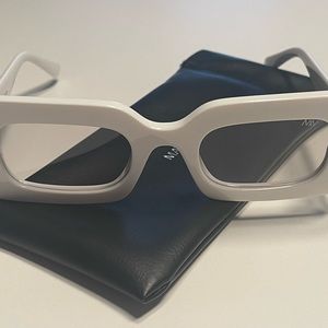 Brand new, never worn white Matt + Nat sunglasses.